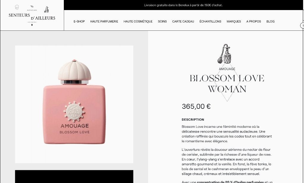 Amouage Blossom Love Parfum voor vrouwen, Handtassen en Accessoires, Ophalen of Verzenden, Nieuw