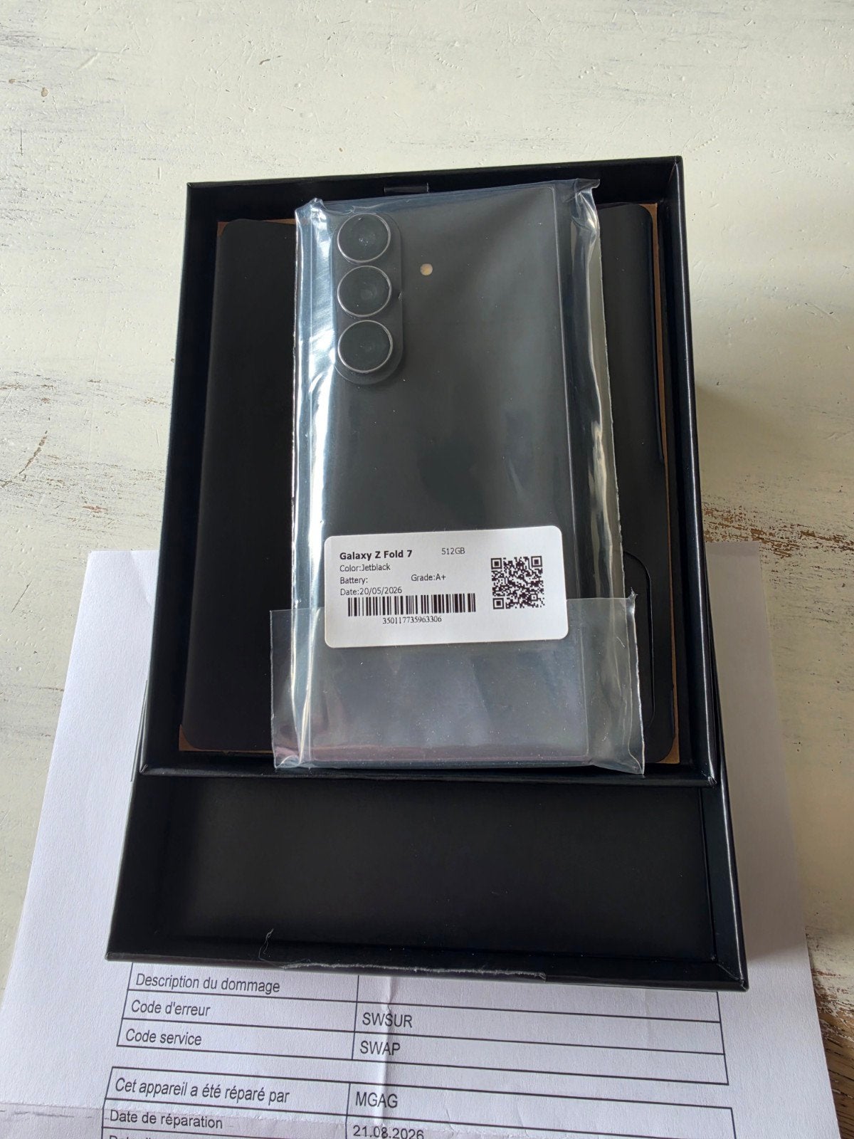 SAMSUNG GALAXY Z FOLD 7 phantom black - 512G, Télécoms, Téléphonie mobile | Samsung, Neuf, 10 mégapixels ou plus, Enlèvement ou Envoi