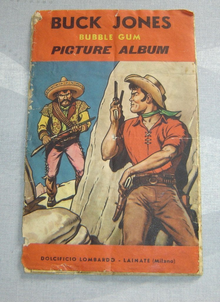 Album photo Chromo BUCK JONES Bubble Gum, rare, Envoi, Utilisé, Dolcificio, Album d'images