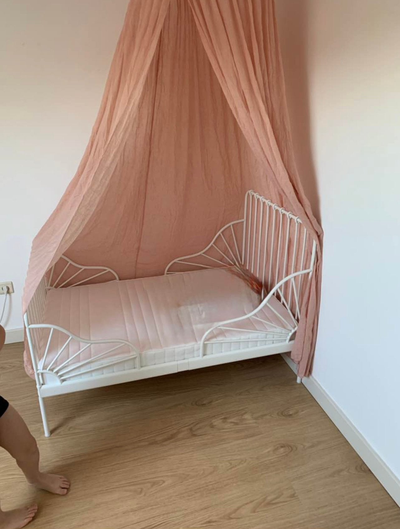 Meegroei bedje, Kinderen en Baby's, Kinderkamer | Bedden, Ophalen, Zo goed als nieuw, Lattenbodem