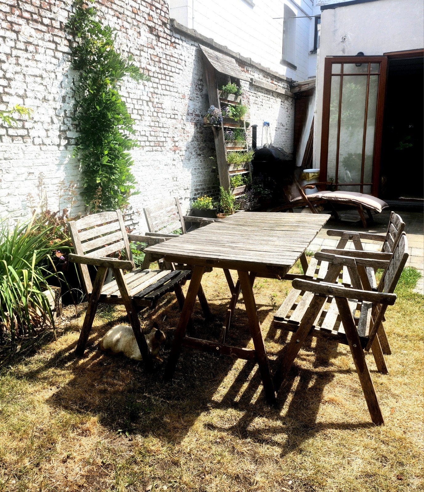 Tuintafel met tuinstoelen, Tuin en Terras, Tuinsets en Loungesets, Ophalen