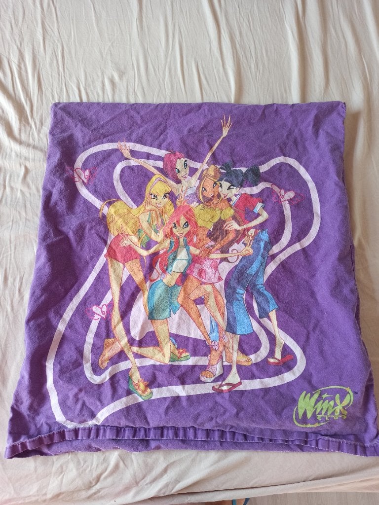 Winxclub lakens, Ophalen, Gebruikt, Eenpersoons, Inclusief kussenslopen