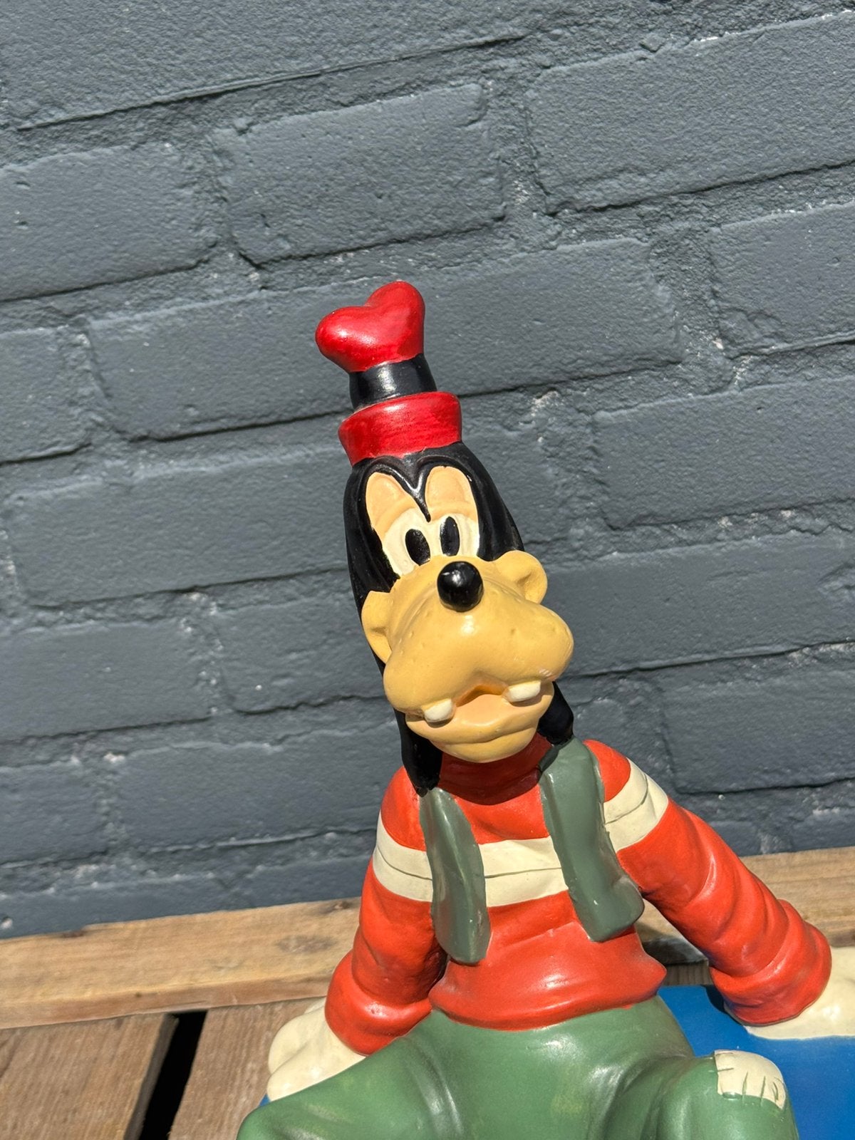 Goofy Disney beeld Statuco Zeldzaam !, Verzamelen, Disney, Ophalen, Goofy of Pluto, Gebruikt, Beeldje of Figuurtje