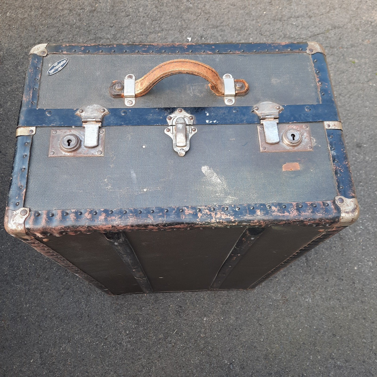 Valise de voyage vintage, valise de garde-robe, coffre, vali, Enlèvement ou Envoi