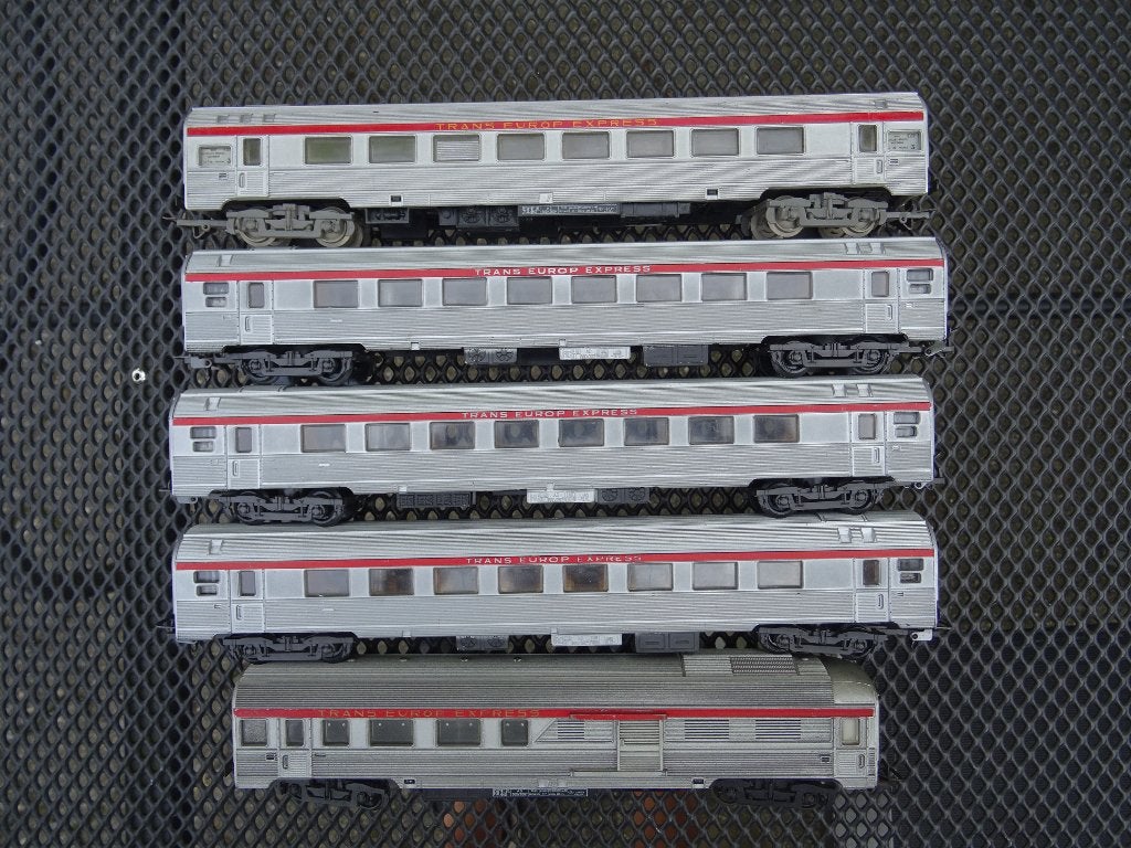 Wagons de train express Lot T.E.E. - Lima/Jouef - HO, Analogique, Jouef, Enlèvement ou Envoi, Wagon
