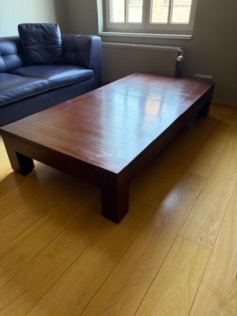 salontafel, Teck, 150 à 200 cm, Comme neuf, Enlèvement