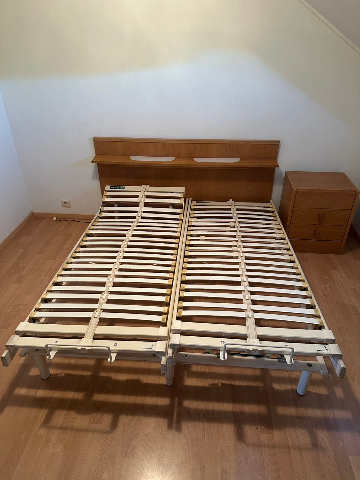 Ergo sleep bed, Huis en Inrichting, Ophalen, Bruin, Tweepersoons, 190 cm of minder