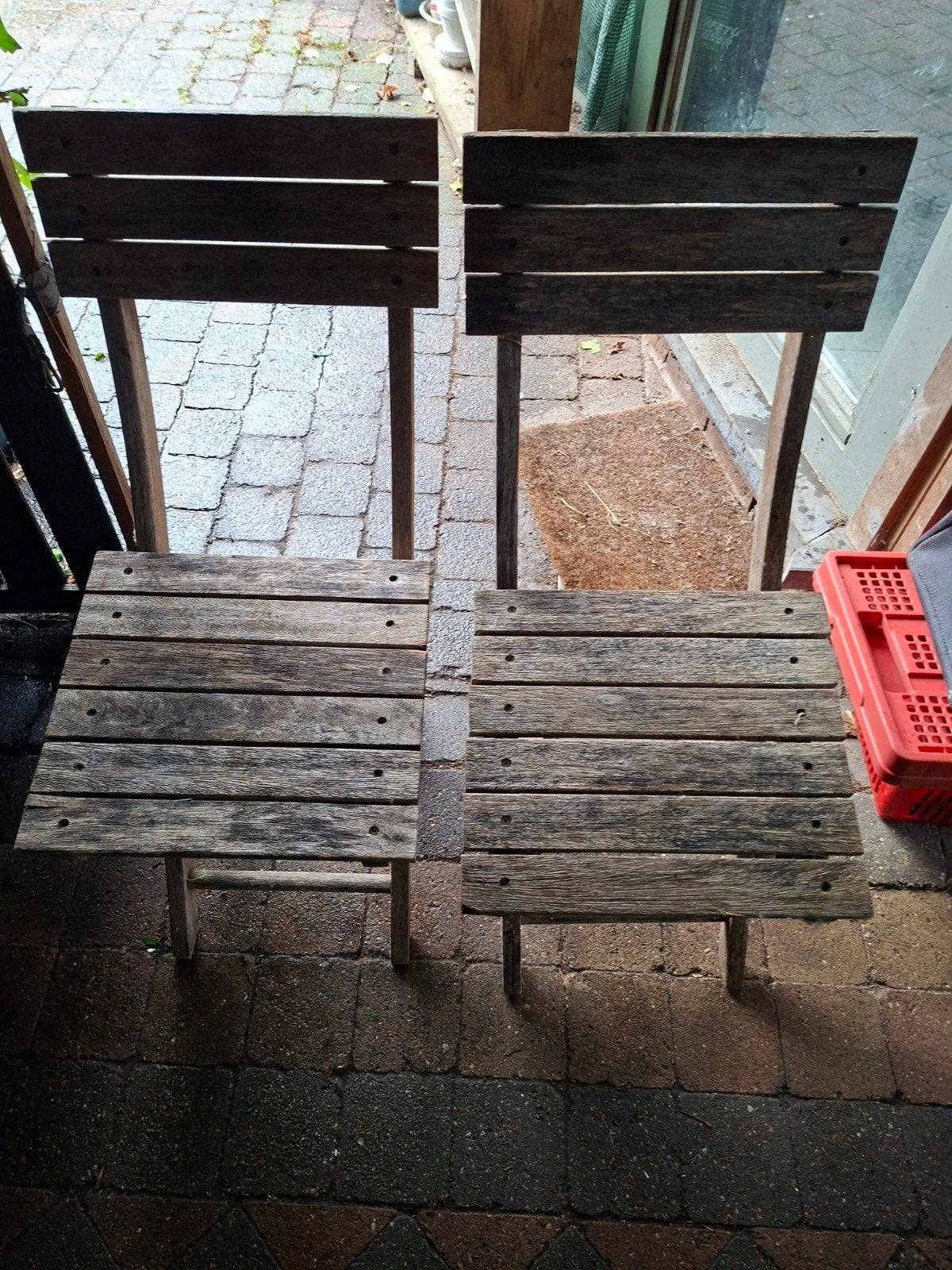 vouw  stoelen, Ophalen