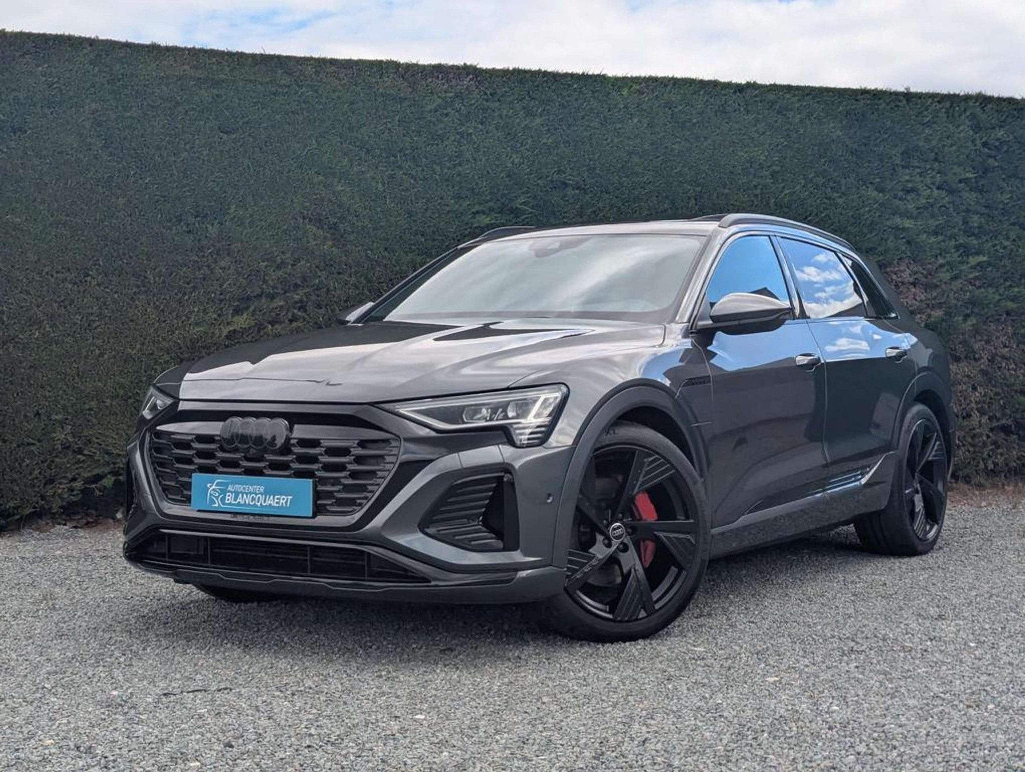 Audi Q8 e-tron S-line- opendak- trekhaak - B&O -114 kWh, Automaat, Stof, Gebruikt, Zwart
