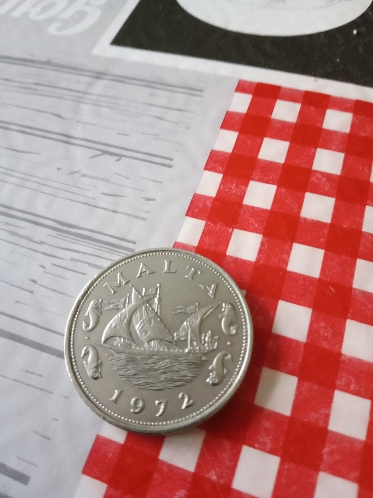 10 cent Malta TTB Nickel uit 1972, Verzenden, Malta, 10 cent, Losse munt
