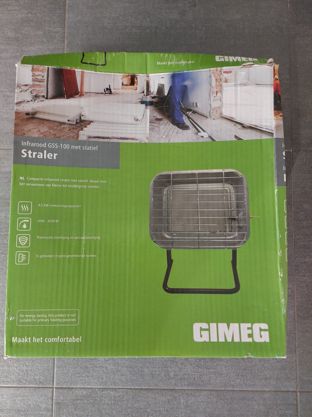Gimeg verwarmingstoestel, Ophalen