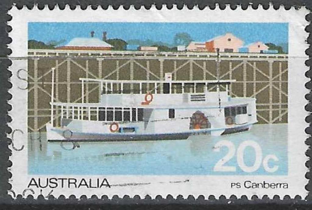 Australie 1979 - Yvert 650 - Ferry Canberra 1912 (ST), Envoi, Affranchi