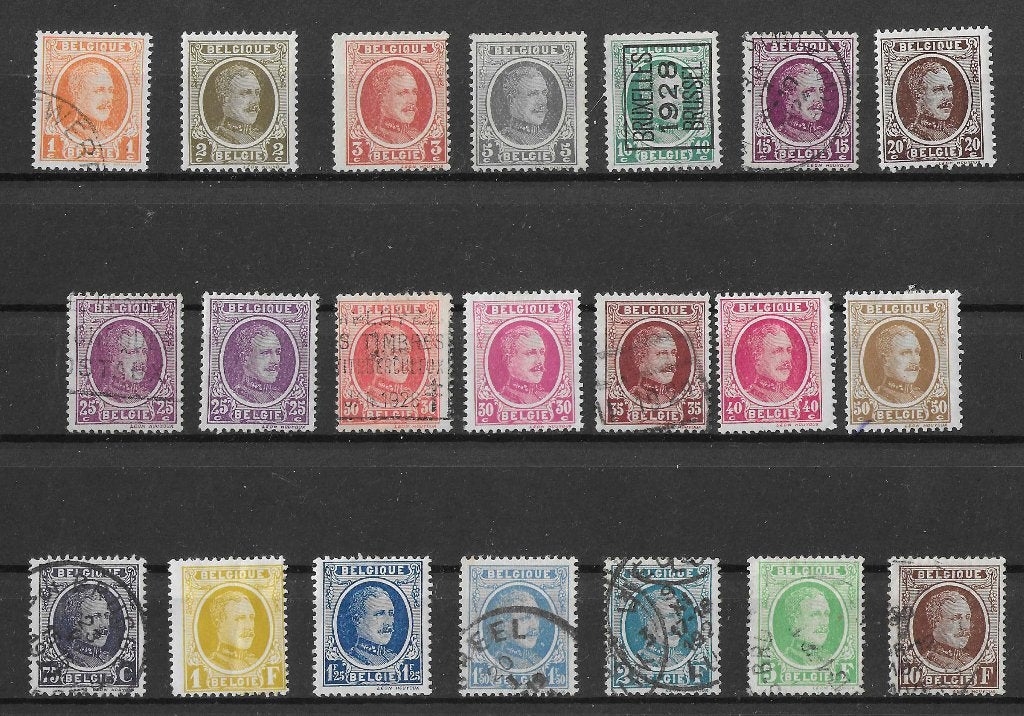 Belgische postzegels  -  190/210, Postzegels en Munten, Verzenden