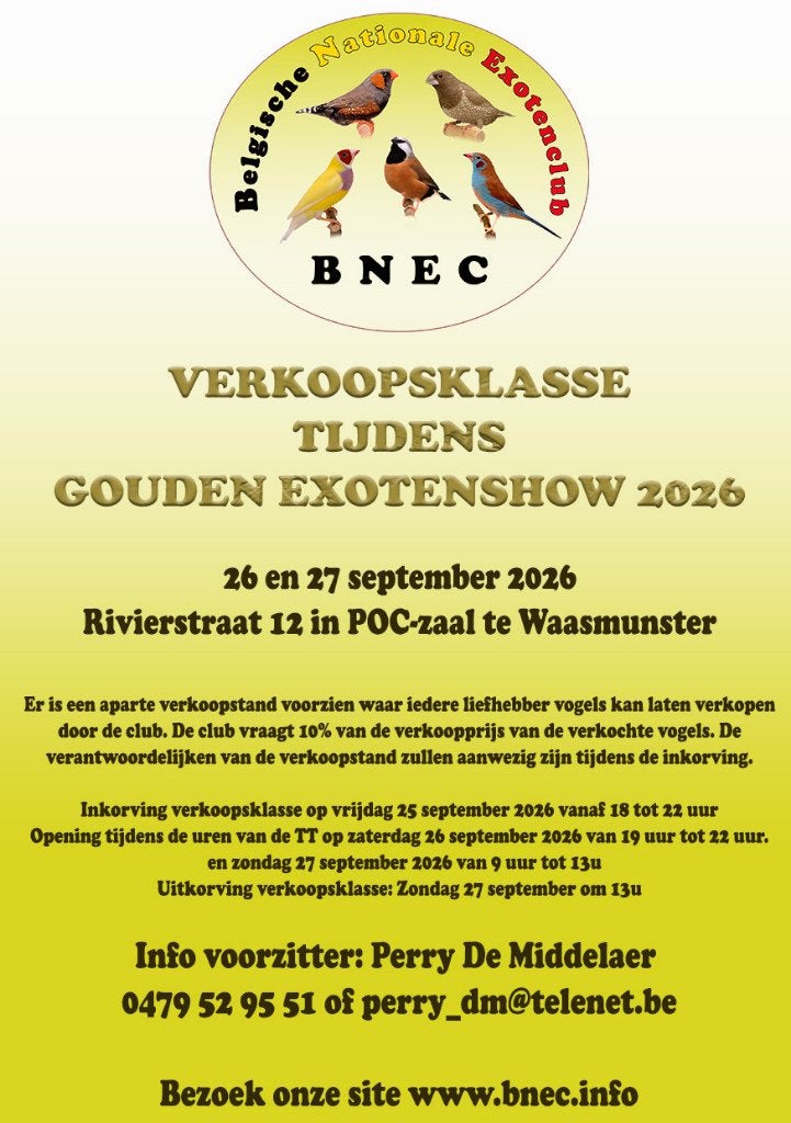 Vogelshow BNEC met vogelbeurs, Meerdere dieren, Tropenvogel, Geringd