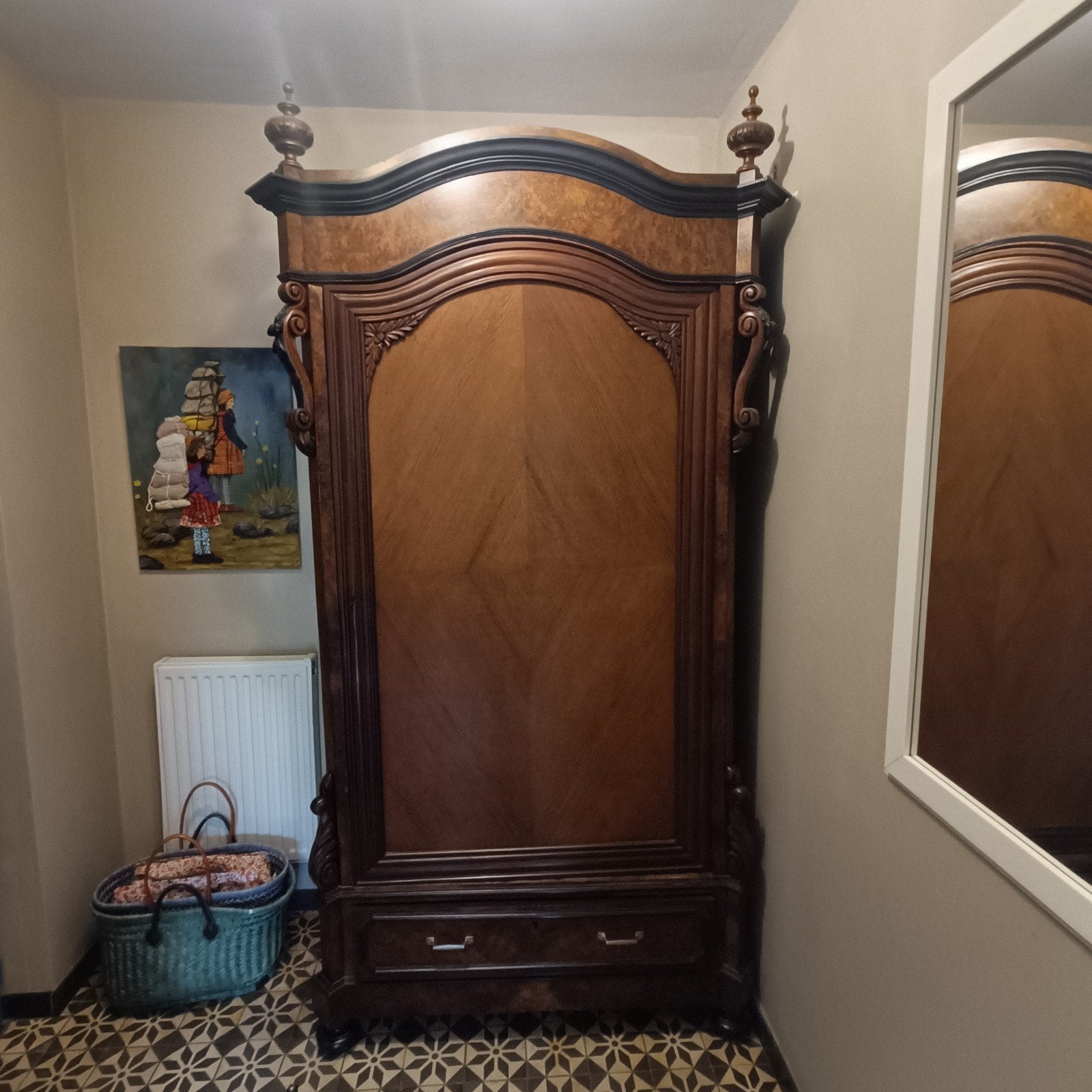Oude, antieke kast, Ophalen