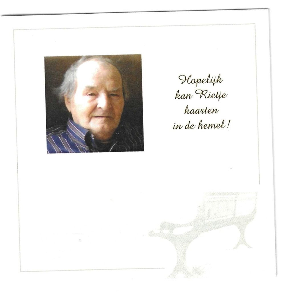 Rouwprentje, Verzamelen, Bidprentjes en Rouwkaarten, Ophalen of Verzenden, Bidprentje