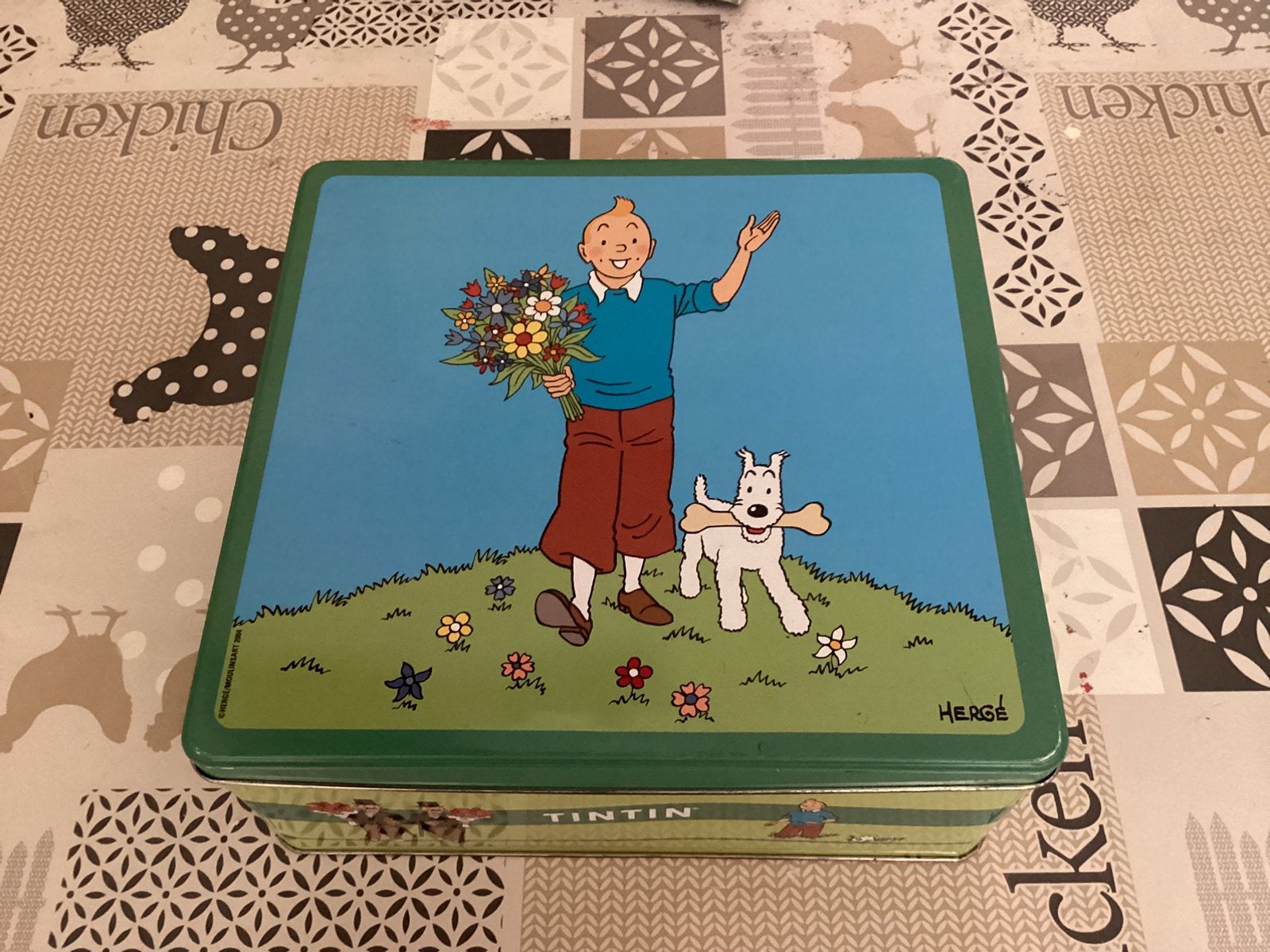 Boîte tintin, Collections, Boîte en métal, Enlèvement, Comme neuf