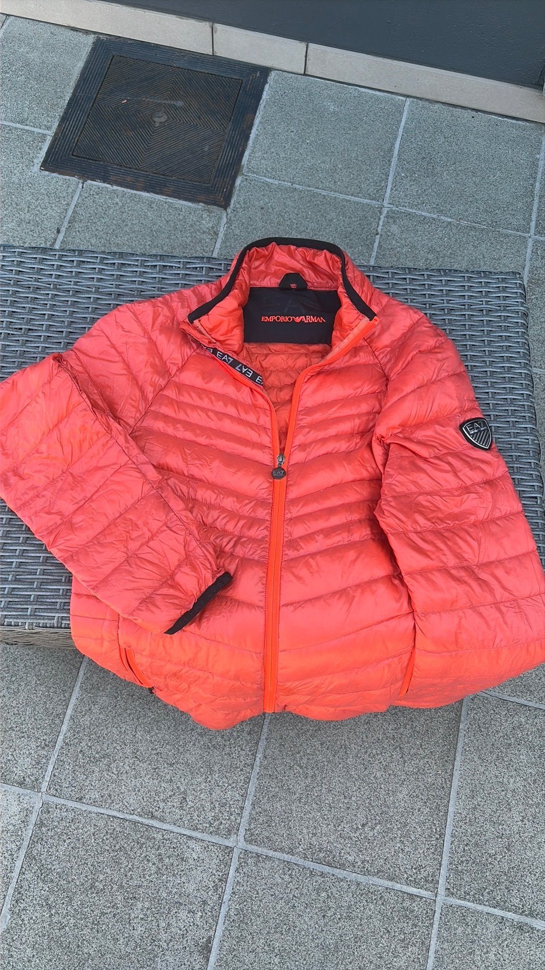 Veste emporio armani, Ophalen, Gedragen, Maat 48/50 (M), Oranje