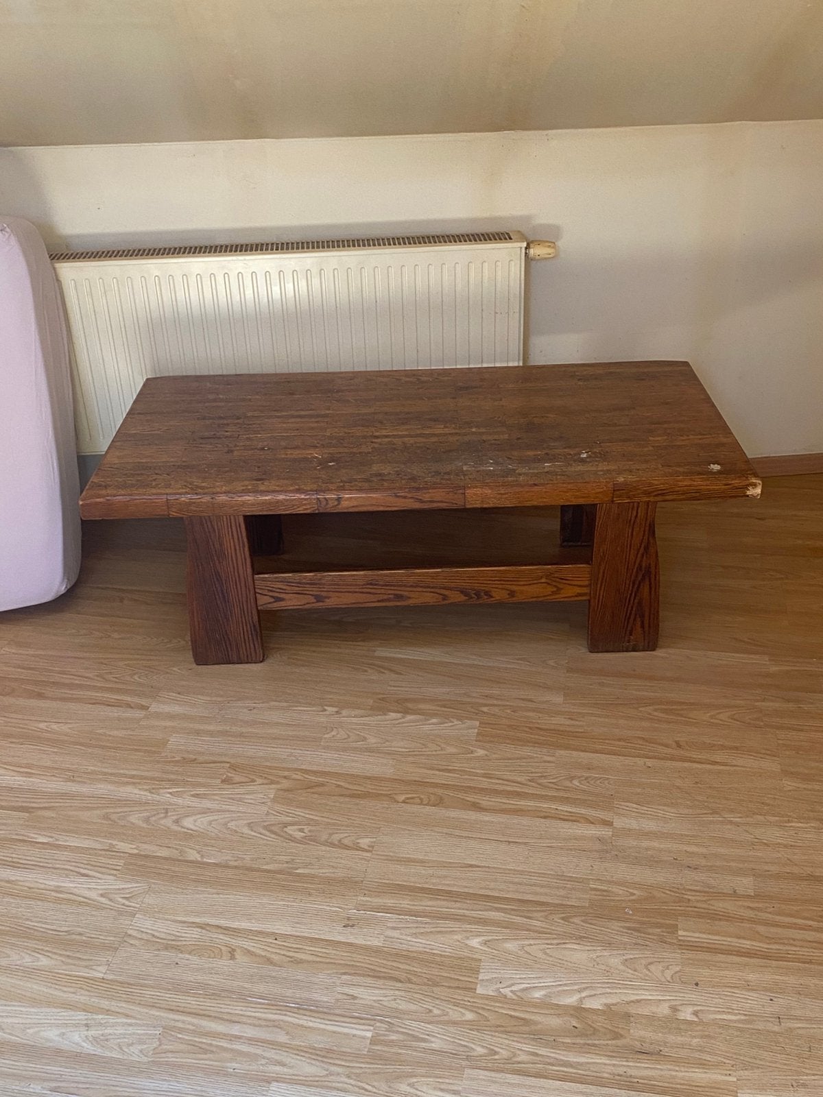 Houten salontafel, Ophalen