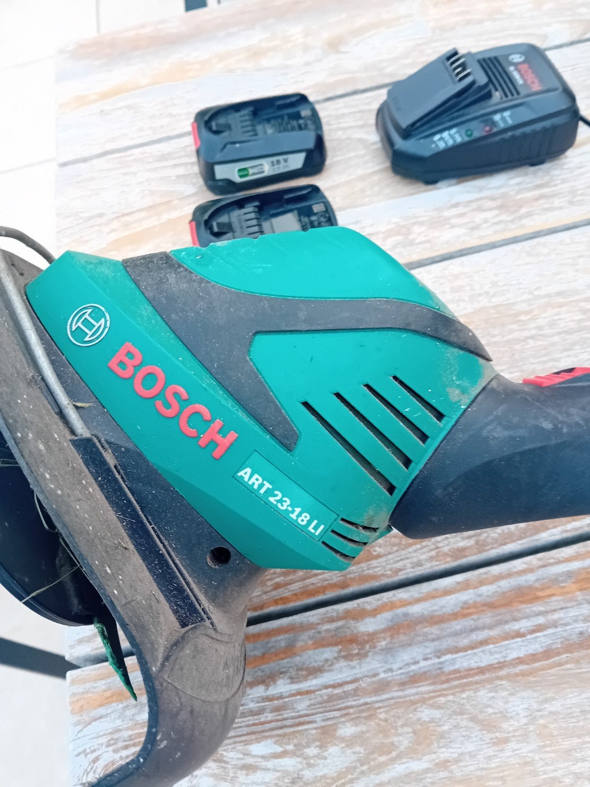 Bosch accu grastrimmer, Tuin en Terras, Grastrimmers, Ophalen, Accu