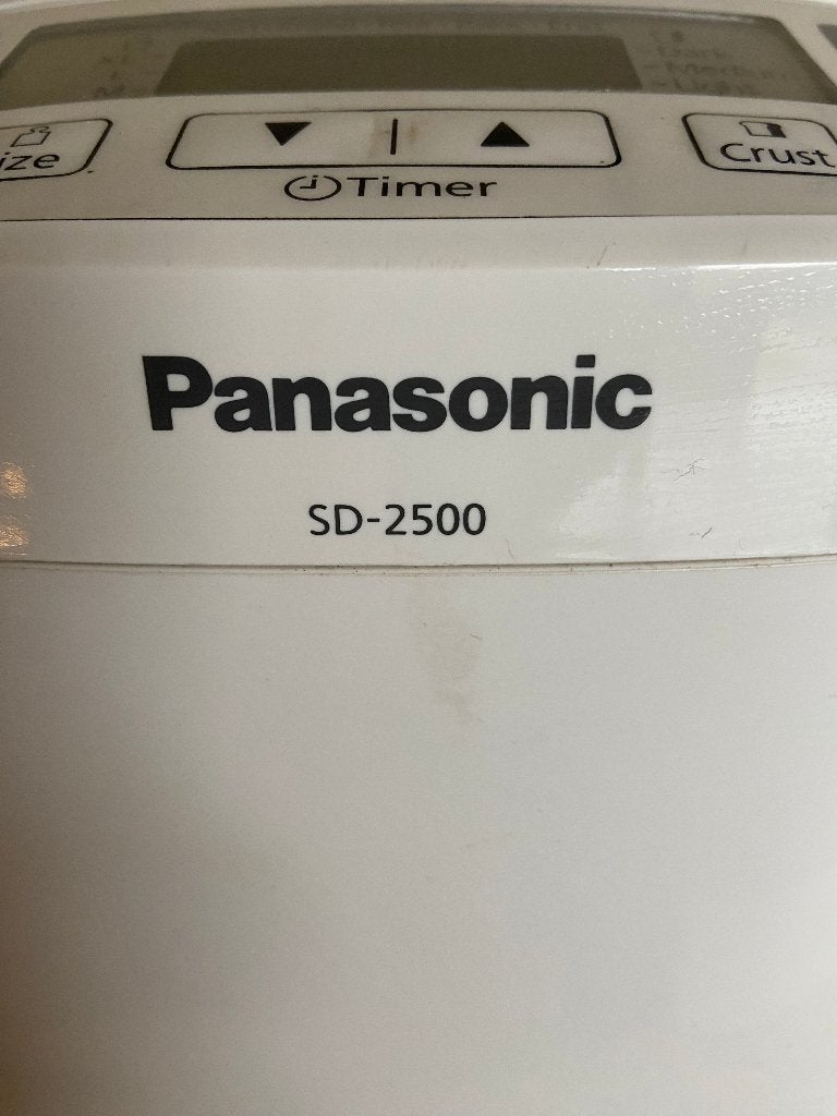 panasonic SD-2500 broodbakmachine In goede staat, Elektronische apparatuur, Gebruikt, Kijkvenster, 400 tot 800 gram deeg, Ophalen