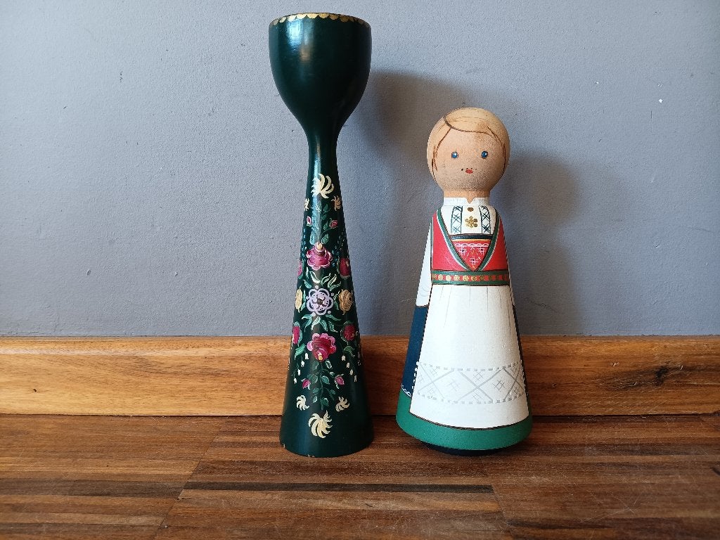 Vintage Zweeds houten setje, Enlèvement ou Envoi, Maison et Meubles