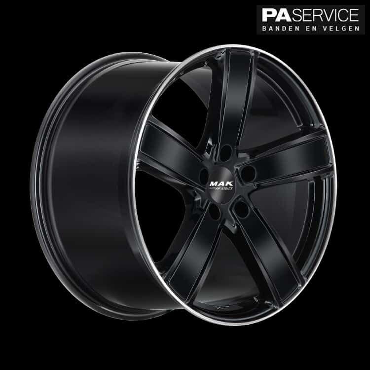 Nieuw 20 inch Black Mak Panamera MY2019 set inc Vredestein, Neuf, Pneus et Jantes, -, 20 pouces