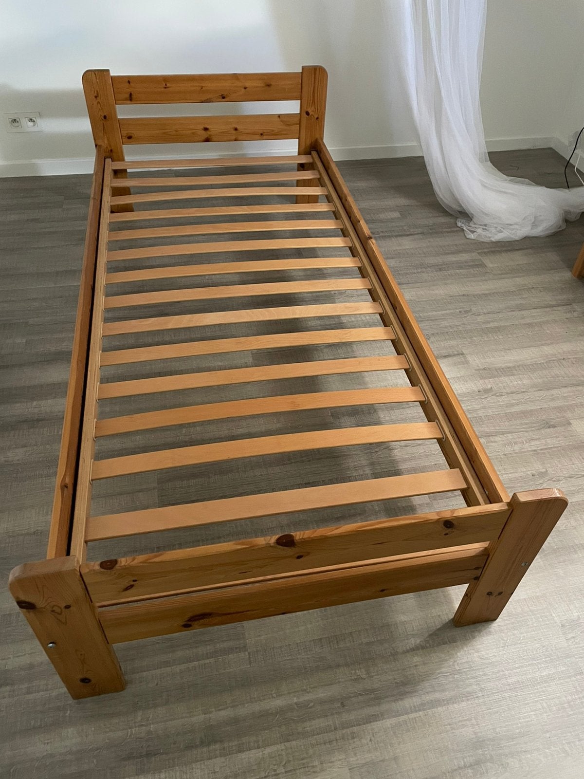 Houten eenpersoonsbed, Maison & Meubles, Chambre à coucher | Lits, 90 cm, Une personne, Brun, Enlèvement