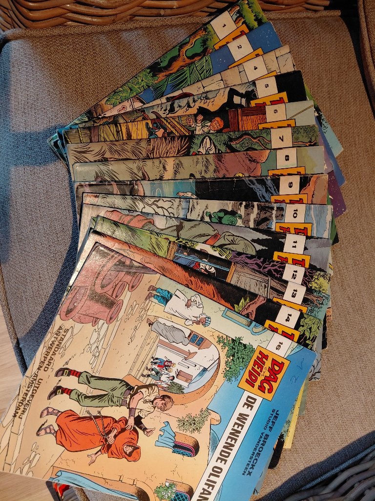 dag en heidi, Boeken, Meerdere stripboeken, Ophalen of Verzenden, Gelezen