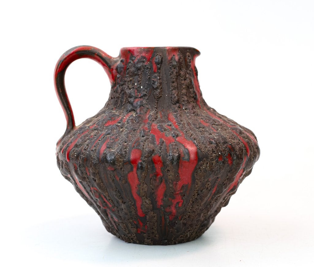 retro keramiek vaas/kruik Ceramano 'Rubin' 242, Verzamelen, Ophalen of Verzenden