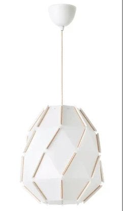 IKEA Sjöpenna lamp 35 cm - wit, Ophalen of Verzenden, Zo goed als nieuw, E27 (groot)