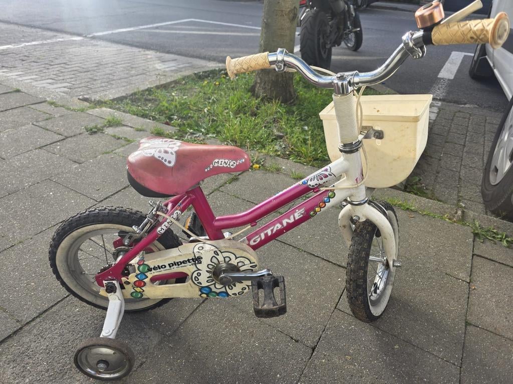 Gitane 12" meisjesfiets (2-5 jaar) + stabilisatoren, Fietsen en Brommers, Fietsen | Driewielfietsen