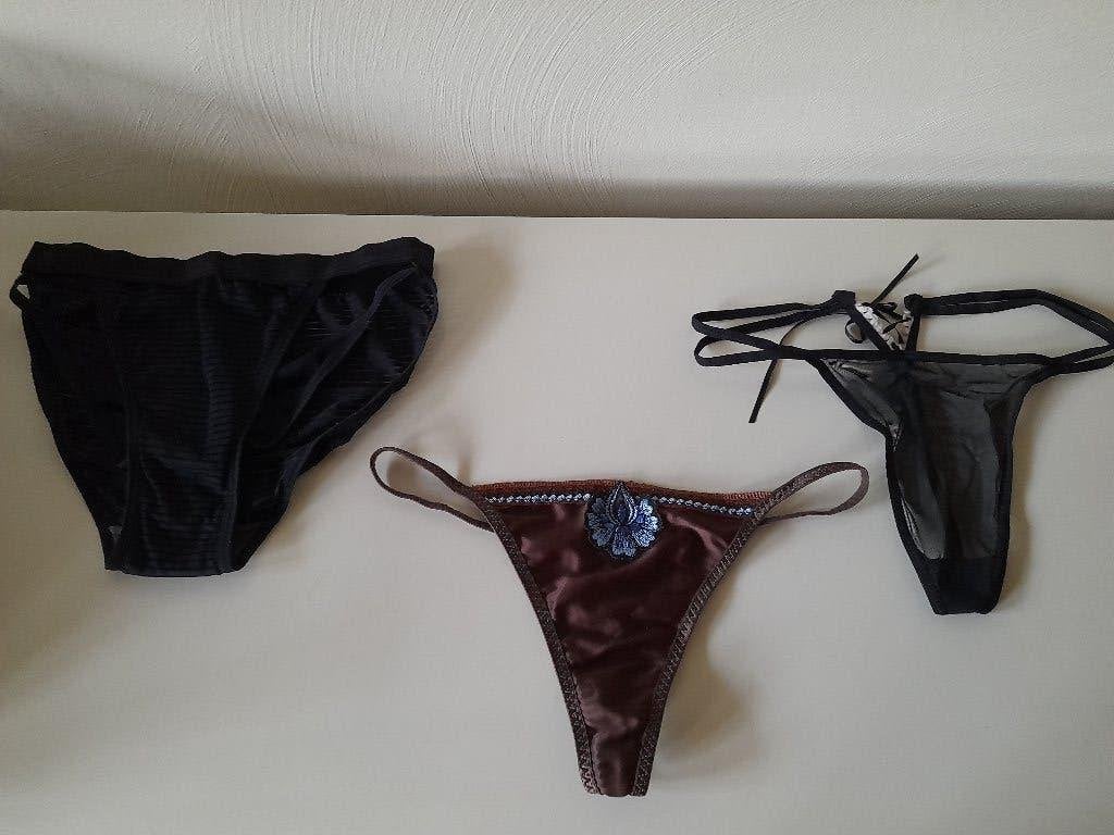 Stringes/lingerie, Envoi, Bleu, String