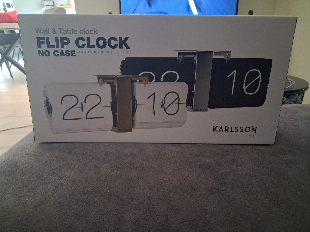 Karlsson flip clock zwart ( nieuw ), Ophalen, Nieuw, Tafelklok, Digitaal