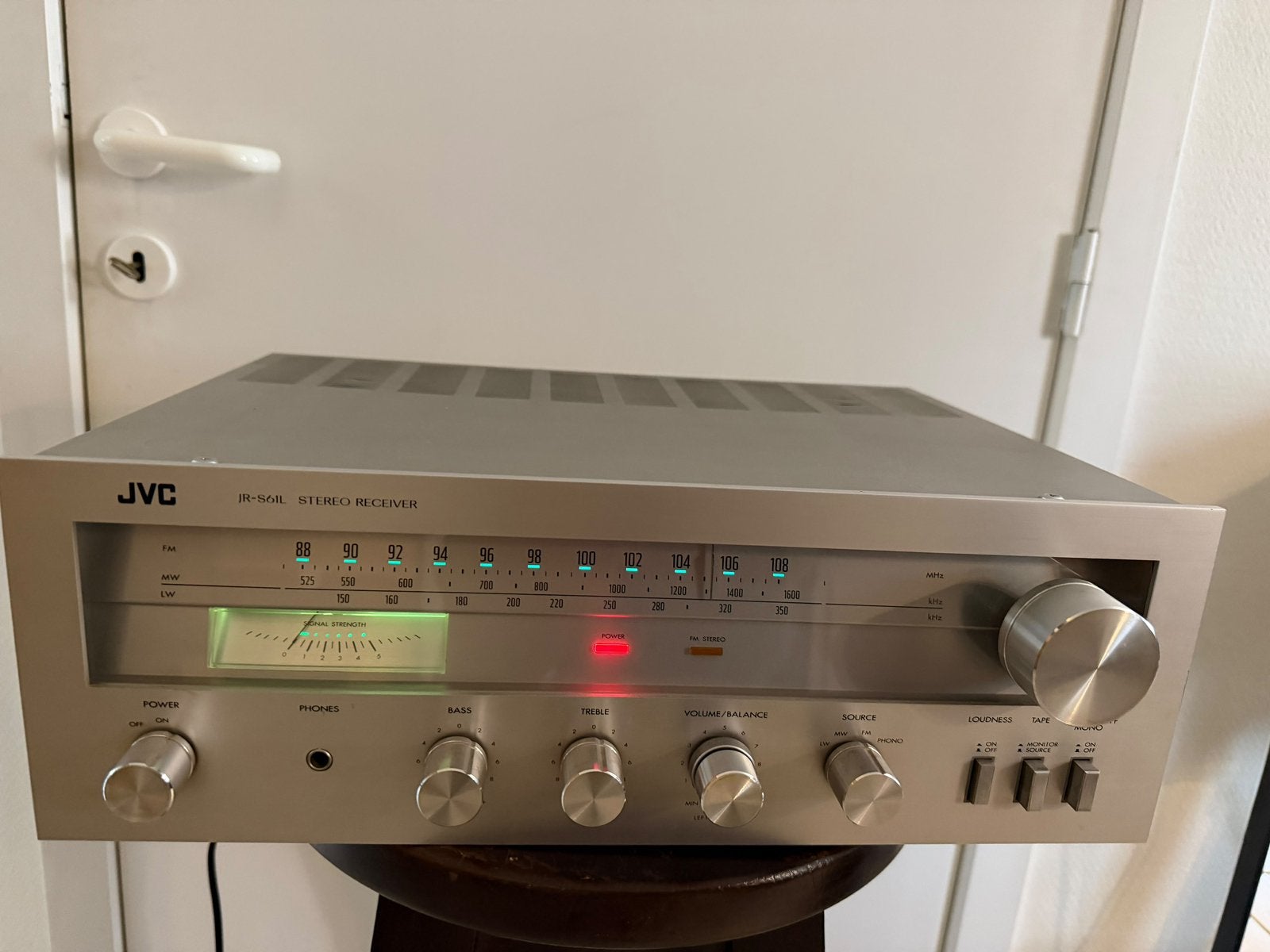 JVC JR-S61L Vintage Stereo Receiver–1970Japanse HiFi–Vintage, Ophalen of Verzenden, Zo goed als nieuw, Stereo, JVC