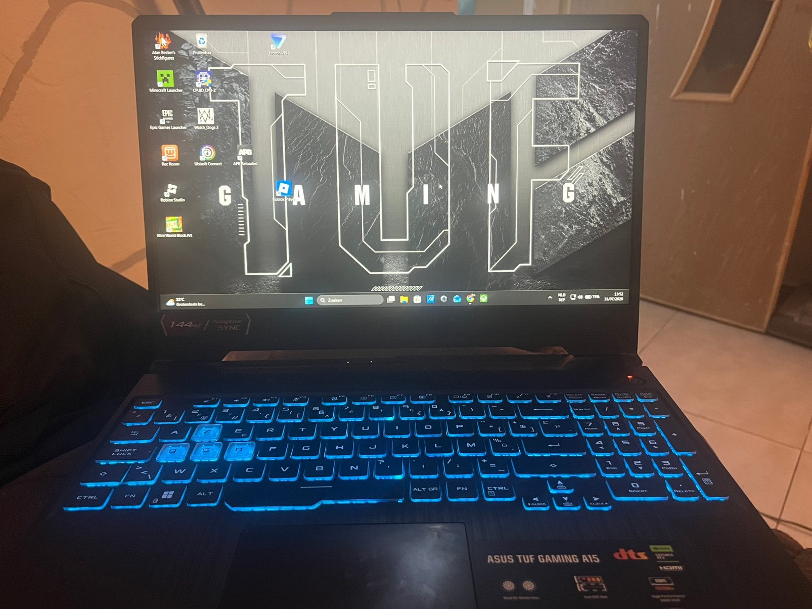 Gaming laptop, Computers en Software, Ophalen of Verzenden, Zo goed als nieuw, Gaming, SSD