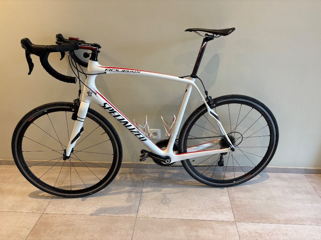 Koersfiets Specialized Roubaix SL4 maat 61, 28 inch, Gebruikt, Velgrem, 57 tot 61 cm