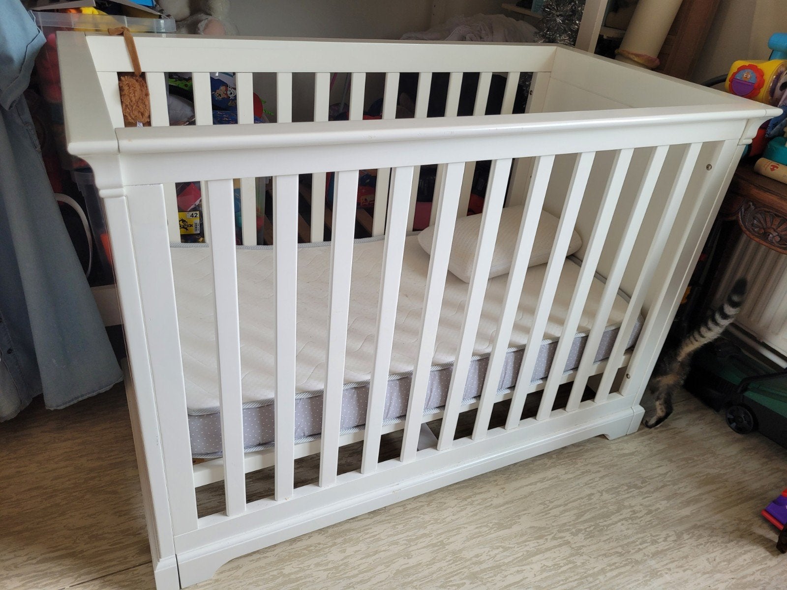 babybed met lakens, Garçon ou Fille, Enlèvement, Utilisé, Blanc