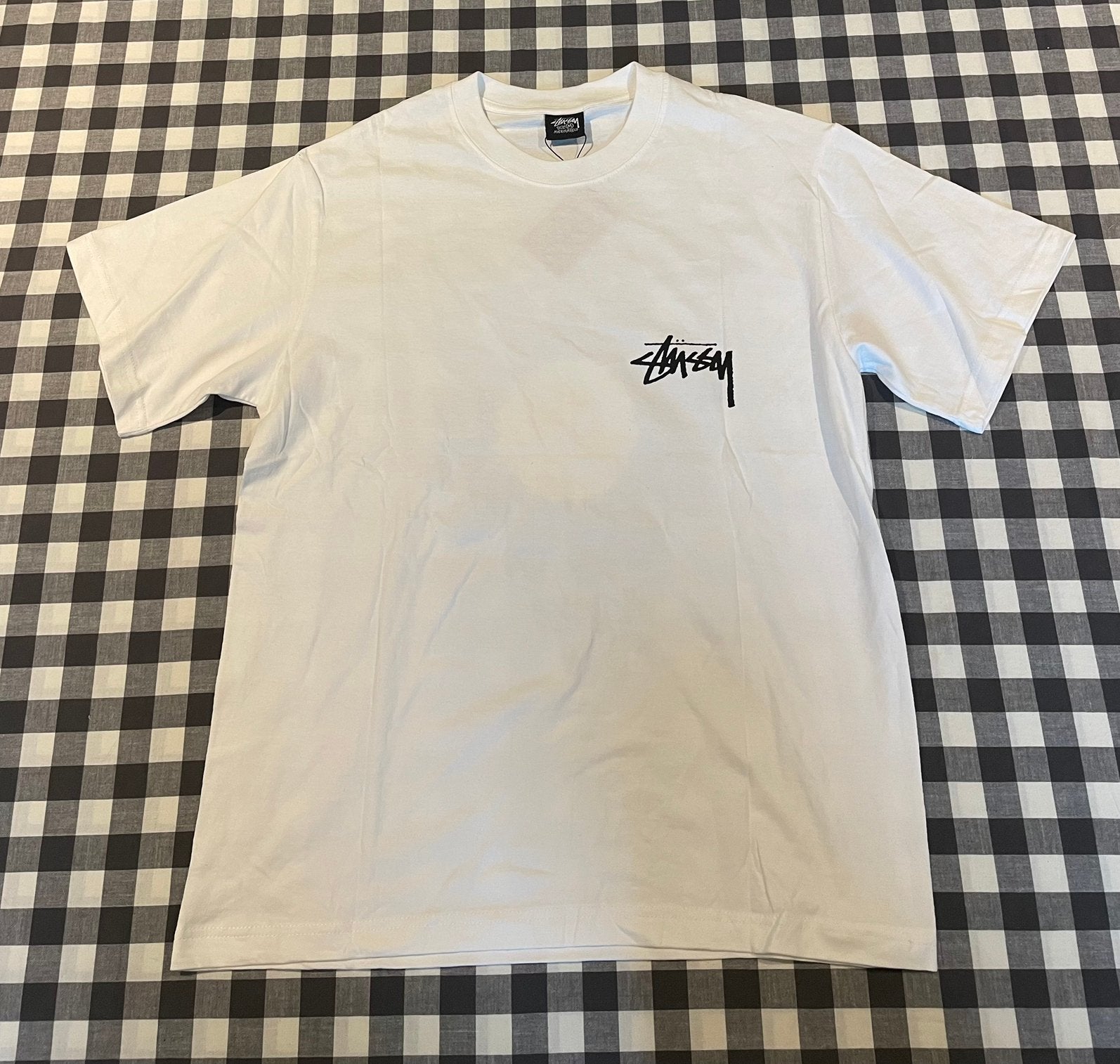 Stüssy T-shirt, Kleding | Heren, Verzenden, Zo goed als nieuw, Maat 48/50 (M), Wit