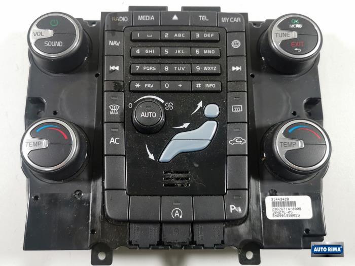 Panneau de commandes chauffage d'un Volvo V60, -, 3 mois de garantie, -, -