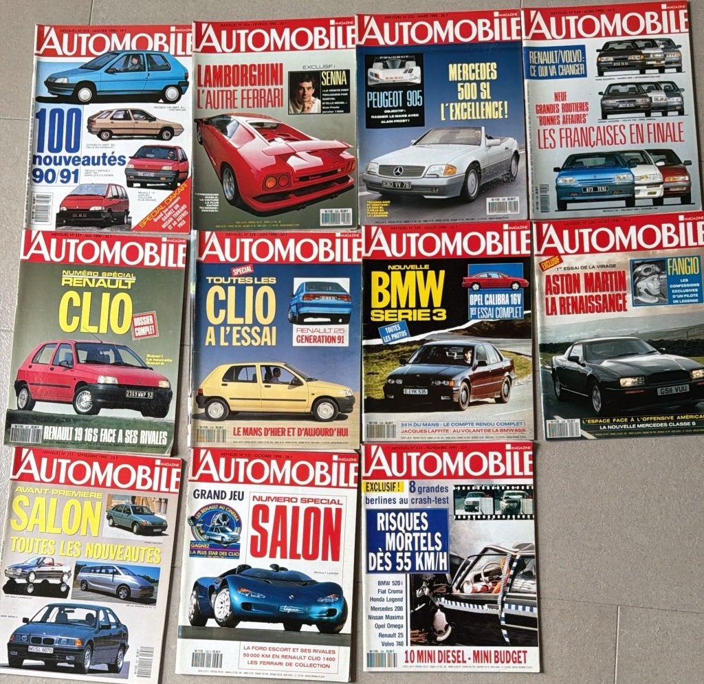 L'Automobile Magazine 1990, Gelezen, Algemeen, L'Automobile Magazine, Ophalen of Verzenden