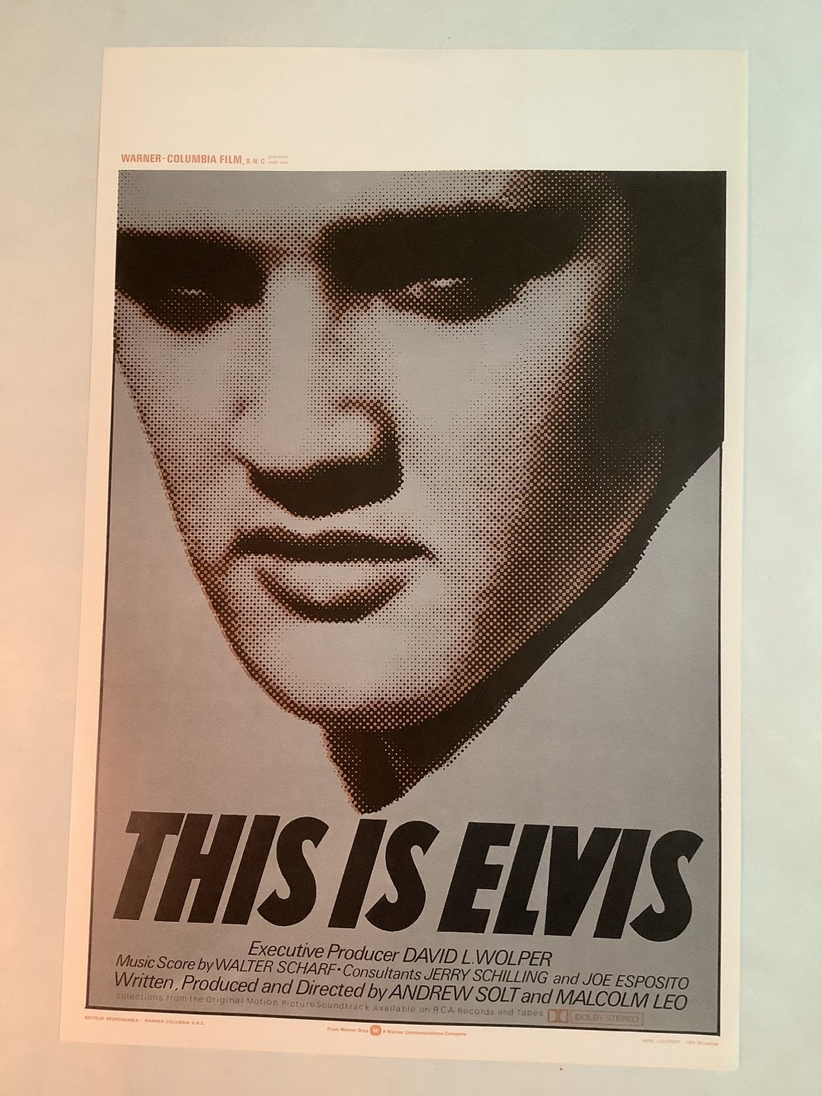 THIS IS ELVIS   filmposter   36-54 cm, Verzamelen, Posters, Ophalen of Verzenden, Zo goed als nieuw