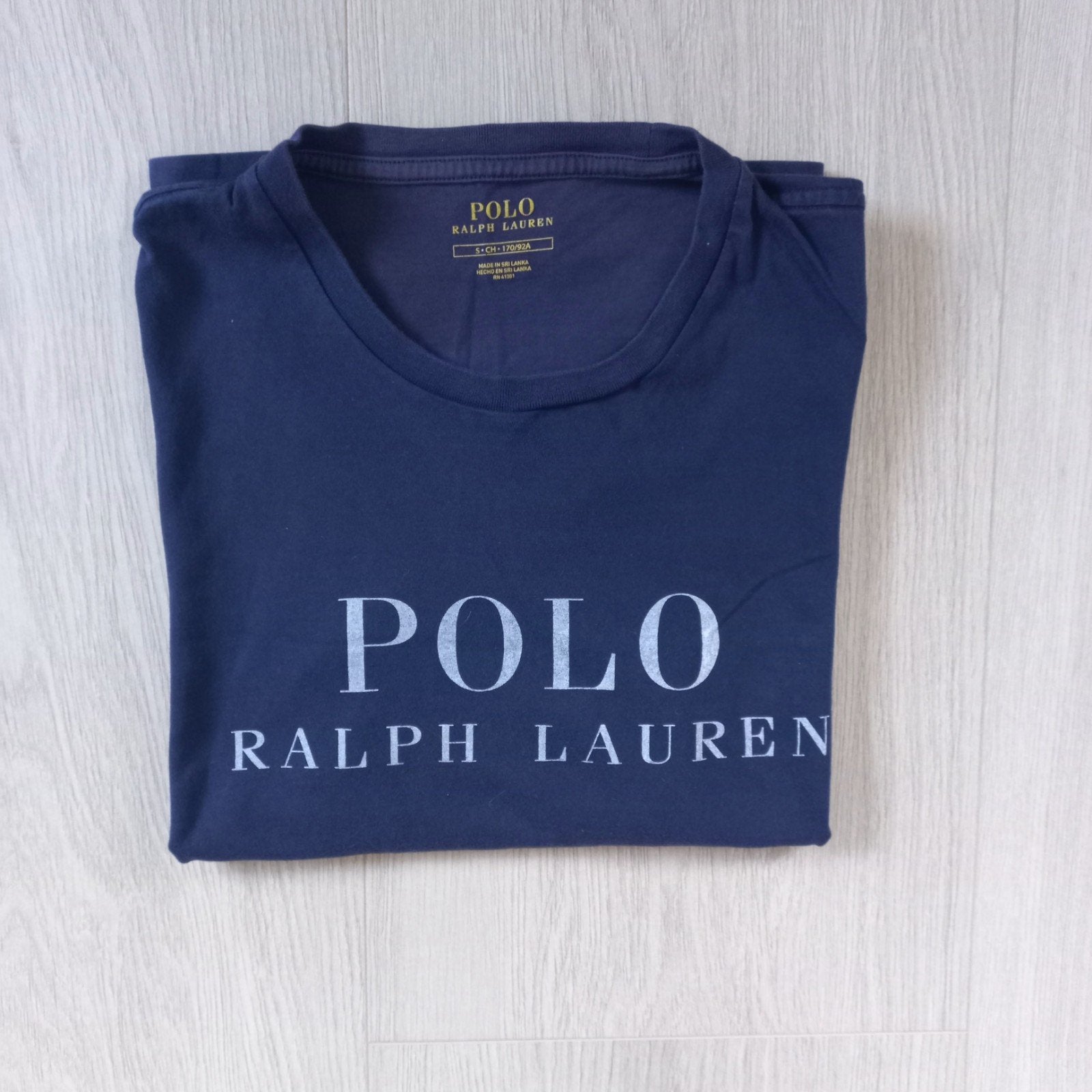 Stijlvol donkerblauw shirt Ralph Lauren maat S, Kleding | Heren, T-shirts, Maat 46 (S) of kleiner, Blauw, Verzenden
