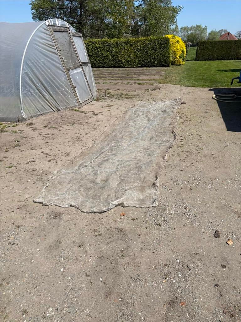 Pvc insectengaas - vliesdoeken ( vorst ) - pvc boogjes, Ophalen, Gebruikt, Ongediertebestrijding