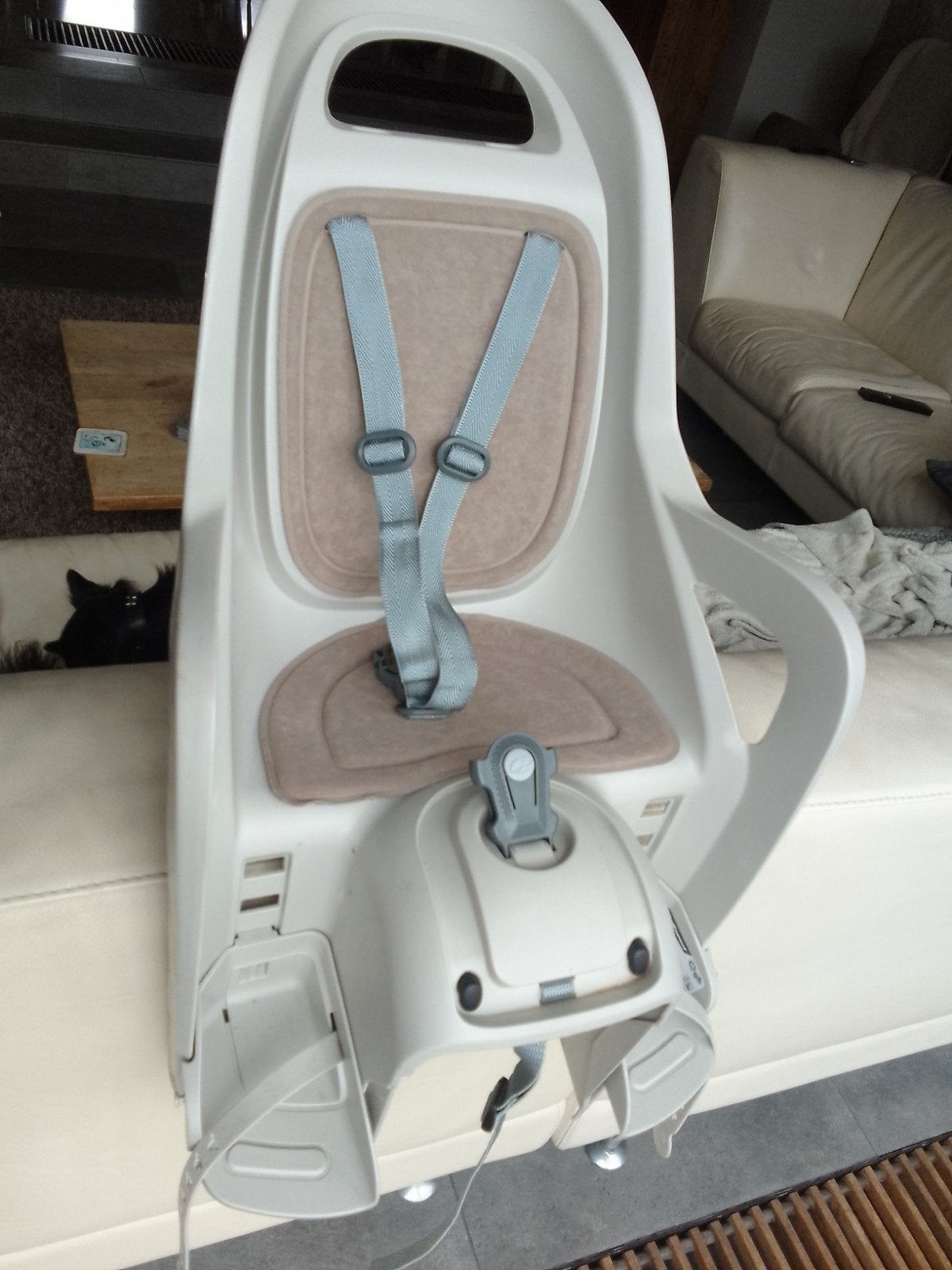 fiets stoel achter polisport, Ophalen