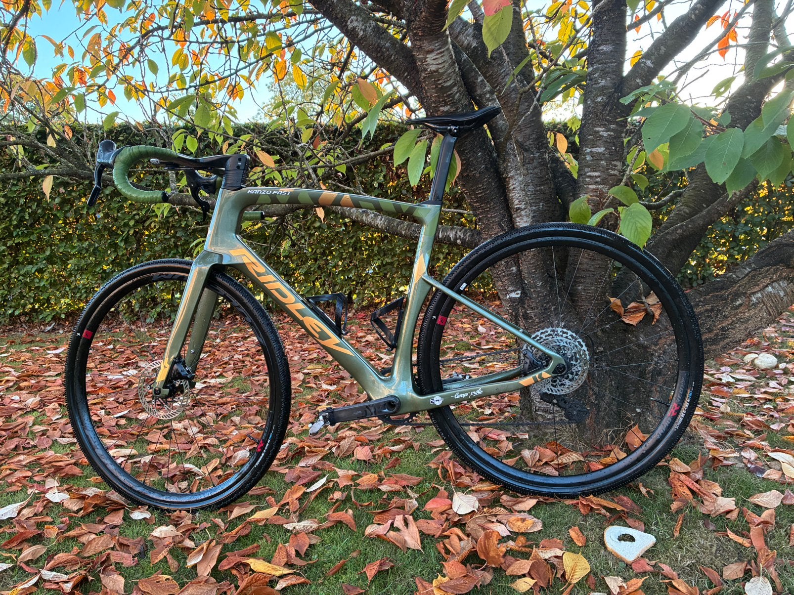 Gravel Ridley carbone  av ou échange contre vélo de course, 10 à 15 vitesses, Enlèvement, 53 à 57 cm, Carbone