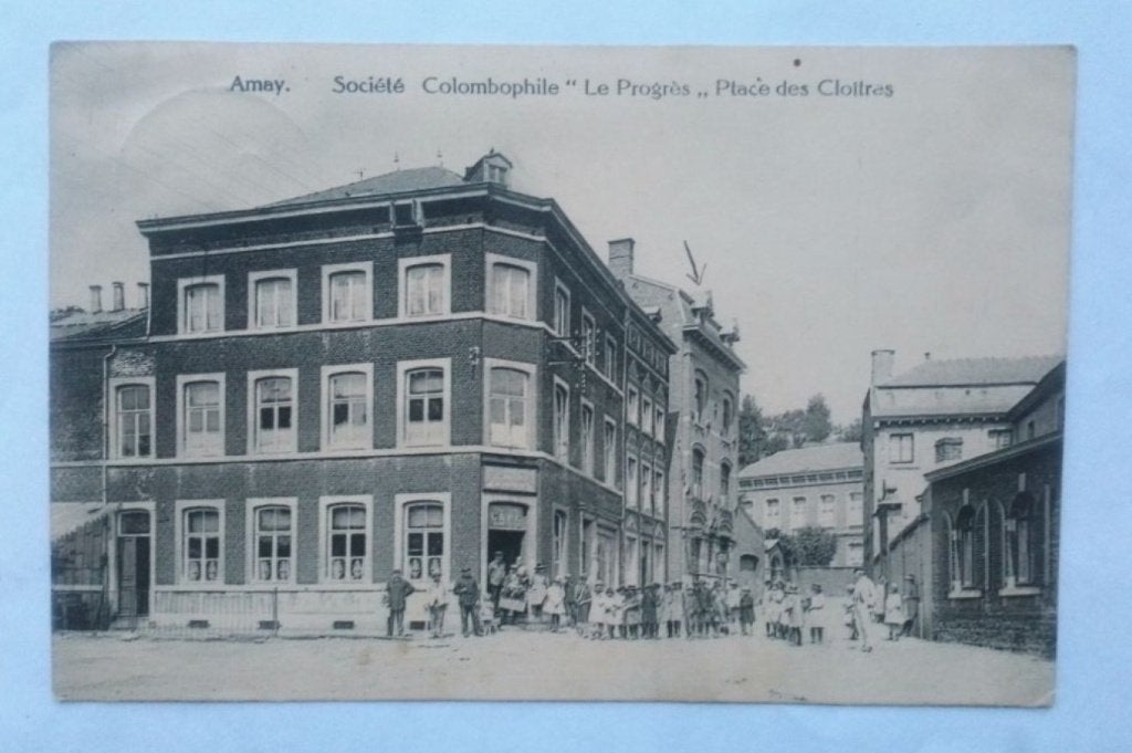 AMAY 1921 SOCIÉTÉ COLOMBOPHILE LE PROGRÈS PLACE CLOITRES, Enlèvement ou Envoi, 1920 à 1940, Affranchie, Liège