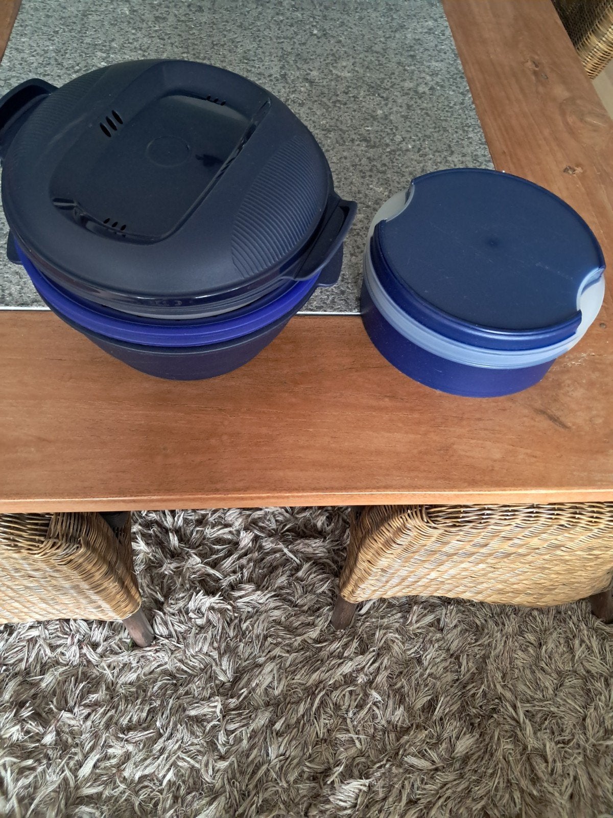 Tupperware Micro Urban Family en koekendoos, Enlèvement, Bleu