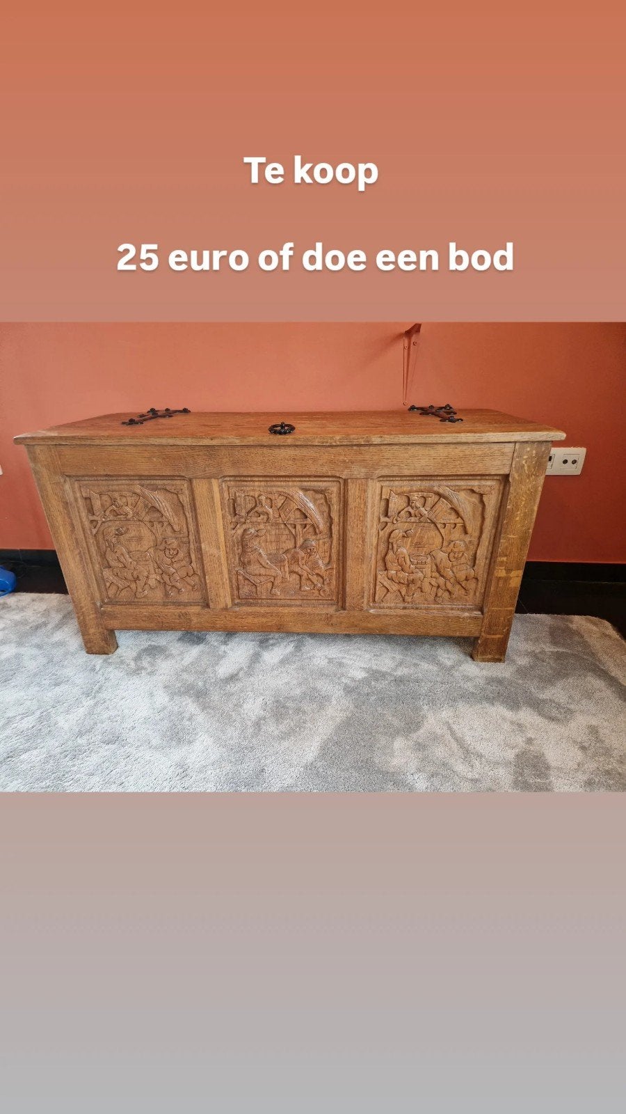 Antieken kist, Enlèvement