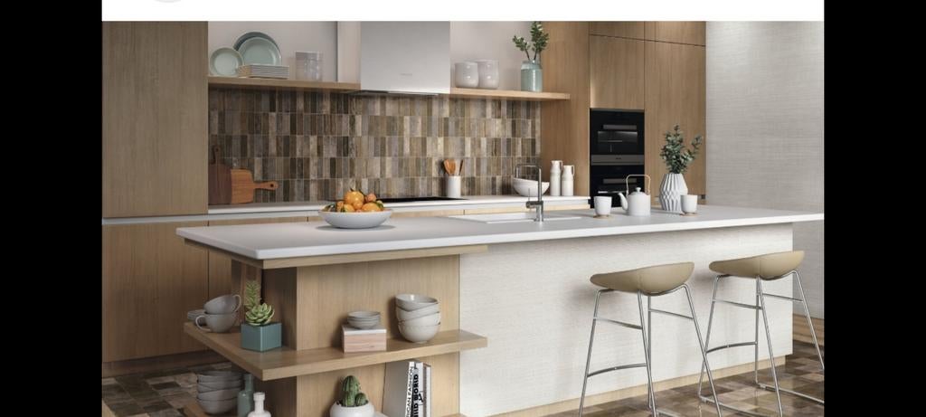 Keukentegeltjes spatwand 5,42m², Ophalen